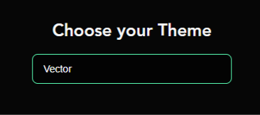 Vector Settings - Theme (Screenshot)