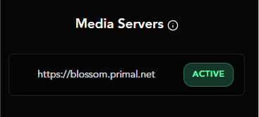 Vector Settings - Media Servers (Screenshot)