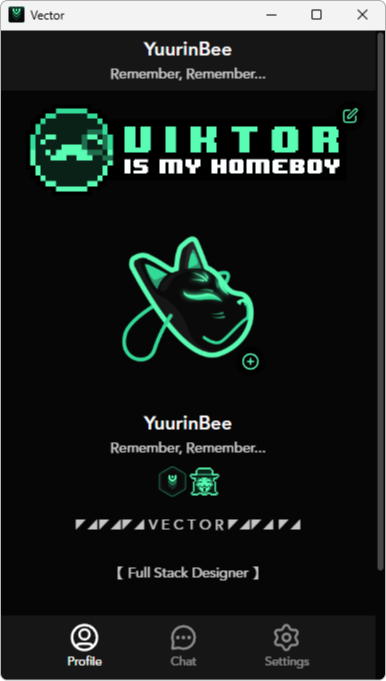 Vector Profile Tab Screenshot