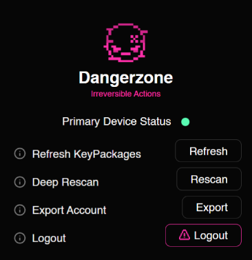 Vector Settings - Dangerzone (Screenshot)